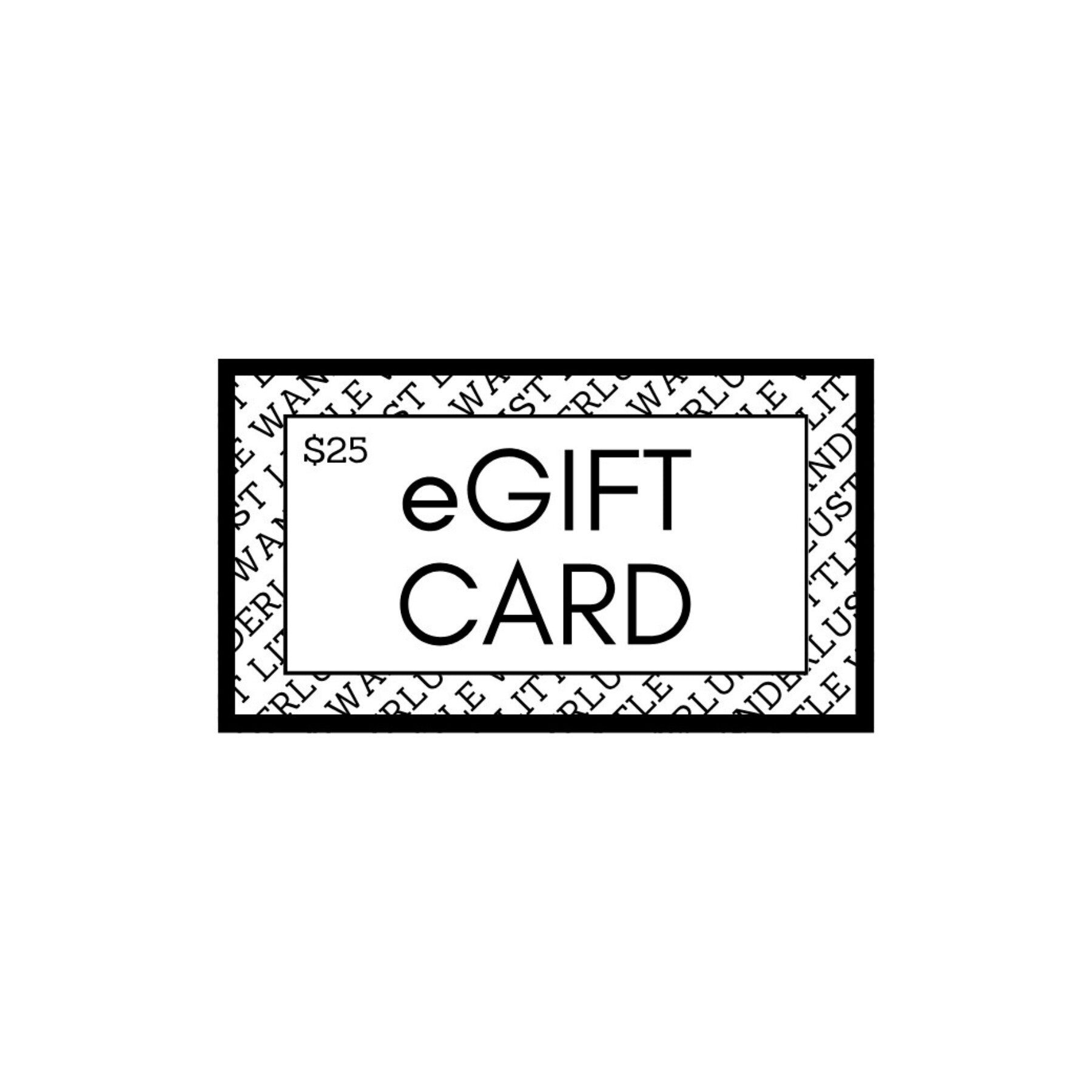 eGIFT card - $25