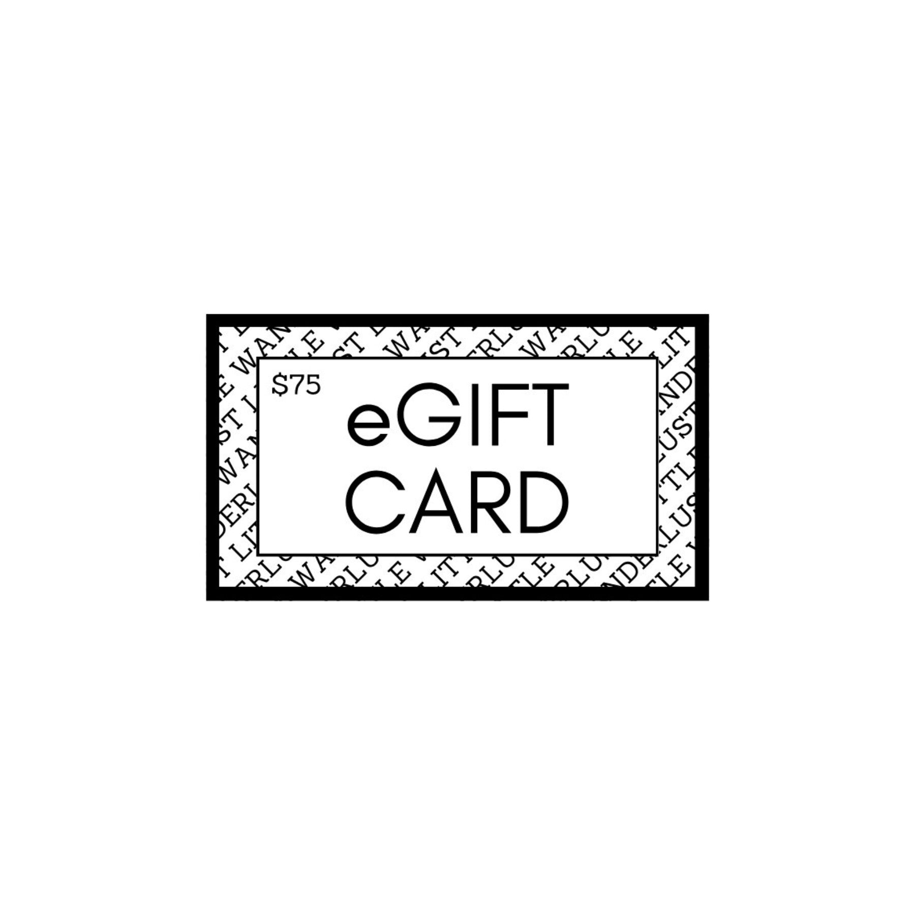 eGIFT card - $75